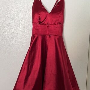 Red Formal Mini Dress